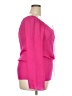 Etcetera 100% Silk Pink Long Sleeve Silk Top Size 6 - photo 4