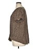 Apt. 9 100% Polyester Animal Print Brown Short Sleeve Blouse Size XL - photo 5