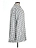 J.Jill 100% Rayon Checkered-gingham Gray Long Sleeve Button-Down Shirt Size L - photo 4