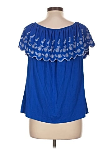 Adrianna Papell Short Sleeve Blouse (view 2)