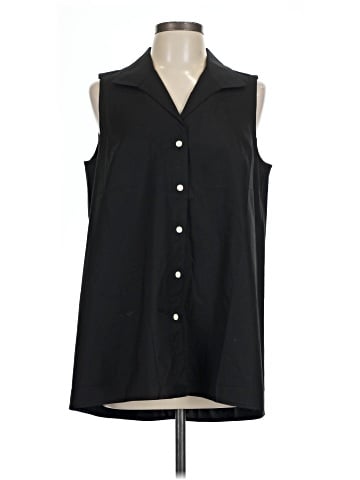 Hinson Wu Sleeveless Button-Down Shirt (view 1)