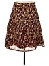 Harve Benard 100% Polyester Print Brown Casual Skirt Size 8 - photo 1