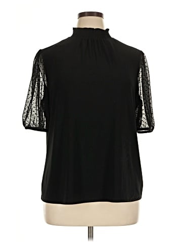 Anne Klein Short Sleeve Blouse (view 1)