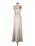Amsale 100% Polyester Silver Casual Dress Size 4 - photo 1