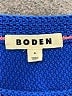 Boden 100% Cotton Solid Blue Pullover Sweater Size XL - photo 7