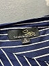 Suzanne Betro Stripes Blue Short Sleeve Button-Down Shirt Size M - photo 7