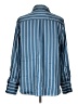T Tahari 100% Polyester Stripes Blue Long Sleeve Blouse Size L - photo 2