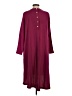 Assorted Brands 100% Polyester Solid Burgundy Casual Dress Size S - photo 2