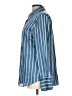 T Tahari 100% Polyester Stripes Blue Long Sleeve Blouse Size L - photo 5