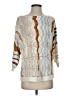 Garnet Hill Print Ivory Pullover Sweater Size S - photo 1