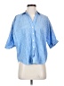 Joie Stripes Blue 3/4 Sleeve Button-Down Shirt Size XS - photo 1