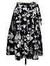 Talbots Print Black Casual Skirt Size 4 Petite - photo 1