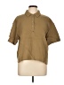 Unbranded Brown Short Sleeve Blouse Size L (estimated) - photo 1
