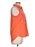 Mine 100% Polyester Orange Sleeveless Blouse Size L - photo 4