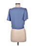 rue21 100% Polyester Blue Short Sleeve Top Size M - photo 2
