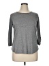 Iz Byer Gray 3/4 Sleeve Top Size XL - photo 1