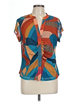 Black Rainn Short Sleeve Blouse
