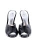 Saks Fifth Avenue 100% Leather Black Heels Size 5 - photo 2