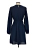 Shein 100% Polyester Solid Blue Casual Dress Size 4 - photo 2
