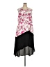6th & LN 100% Polyester Graphic Pink Cocktail Dress Size 22 - photo 1
