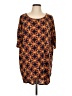 Lularoe Print Orange Short Sleeve T-Shirt Size L - photo 1
