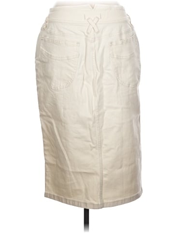 Madewell Denim High-Waist Midi Skirt in Vintage Canvas Wash: Western Edition (view 2)