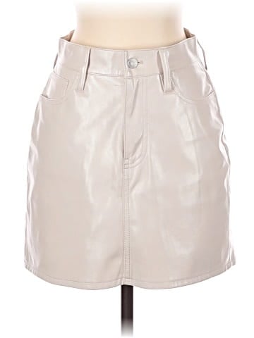 Madewell Faux Leather Mini Skirt (view 1)