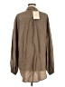 Sancia 100% Lyocell Tan Long Sleeve Blouse Size M - photo 2