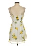 Japna 100% Polyester Tropical Yellow Cocktail Dress Size XS - photo 2