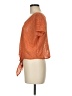 Kirra 100% Polyester Orange Short Sleeve Top Size M - photo 5
