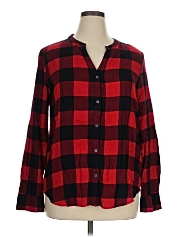 CALVIN KLEIN JEANS Long Sleeve Button-Down Shirt (view 1)