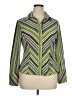Fred David Chevron-herringbone Green Long Sleeve Blouse Size XL - photo 1