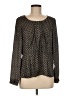 Cotélac 100% Polyester Brown Long Sleeve Blouse Size Med (2) - photo 1