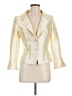 Teri Jon by Rickie Freeman Solid Ivory Silk Blazer Size 6 - photo 1