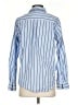 Unsubscribed 100% Cotton Stripes Blue Long Sleeve Button-Down Shirt Size XXS - photo 2