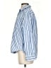 Unsubscribed 100% Cotton Stripes Blue Long Sleeve Button-Down Shirt Size XXS - photo 5