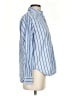 Unsubscribed 100% Cotton Stripes Blue Long Sleeve Button-Down Shirt Size XXS - photo 4