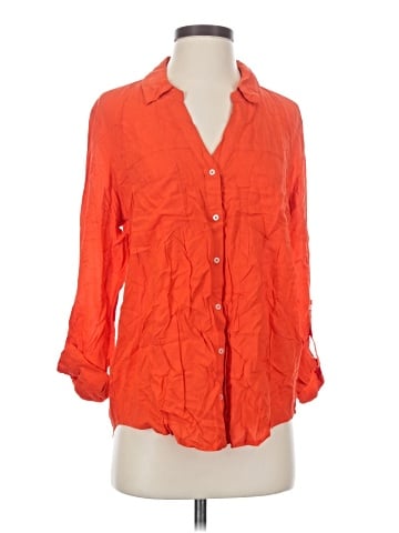 Maeve 3/4 Sleeve Button-Down Shirt (view 1)