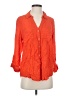 Maeve 100% Rayon Orange 3/4 Sleeve Button-Down Shirt Size S - photo 1