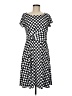 Perceptions Houndstooth Black Casual Dress Size M (petite) - photo 1