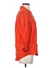 Maeve 100% Rayon Orange 3/4 Sleeve Button-Down Shirt Size S - photo 4
