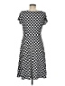 Perceptions Houndstooth Black Casual Dress Size M (petite) - photo 2