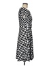 Perceptions Houndstooth Black Casual Dress Size M (petite) - photo 4