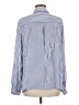 Love Tree 100% Rayon Stripes Blue Long Sleeve Button-Down Shirt Size L - photo 2