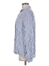 Love Tree 100% Rayon Stripes Blue Long Sleeve Button-Down Shirt Size L - photo 5