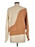 Lush Color Block Tan Pullover Sweater Size M - photo 2