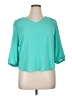Iz Byer 100% Polyester Teal 3/4 Sleeve Top Size XL - photo 1
