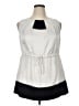 Simply Vera Vera Wang 100% Polyester Gray Sleeveless Blouse Size 14 - photo 1