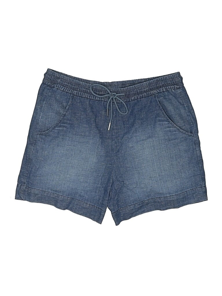 Pre-owned Evereve Denim Shorts In Blue