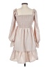 Shein 100% Polyester Tan Casual Dress Size 2 - photo 2